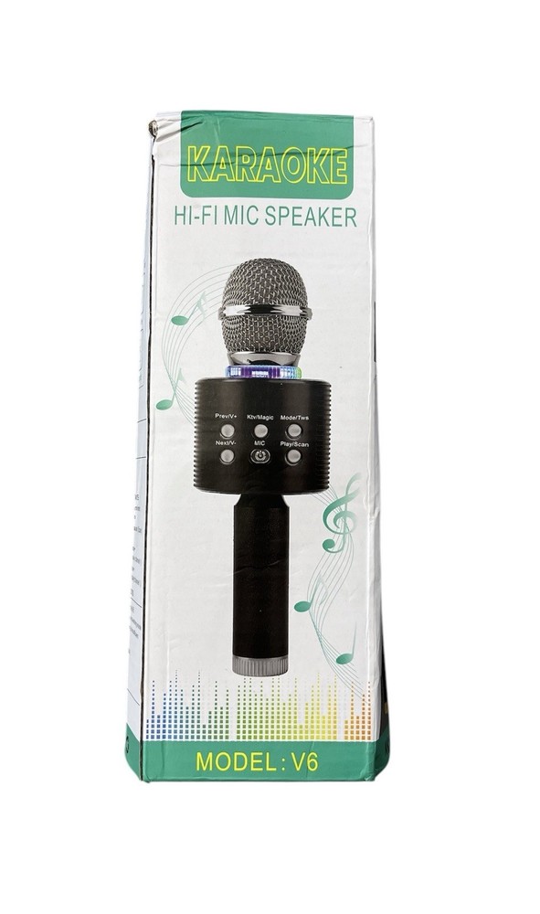 Wireless Karaoke Microphone With Speaker Bluetooth USB Rechargeable