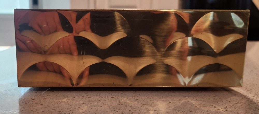 Vintage Solid Brass Planter Box By Planter Inc.