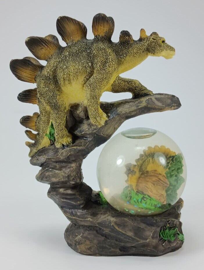 Stegosaurus Water Globe. 4.5" Tall.