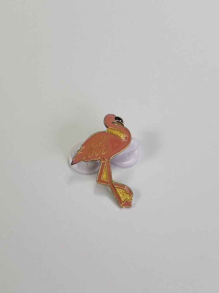 Pink Flamingo Bird Lapel Pin *