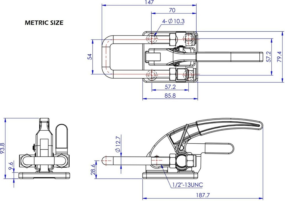 HIGH CAPACITY LATCH 40380 WITH CATCH!