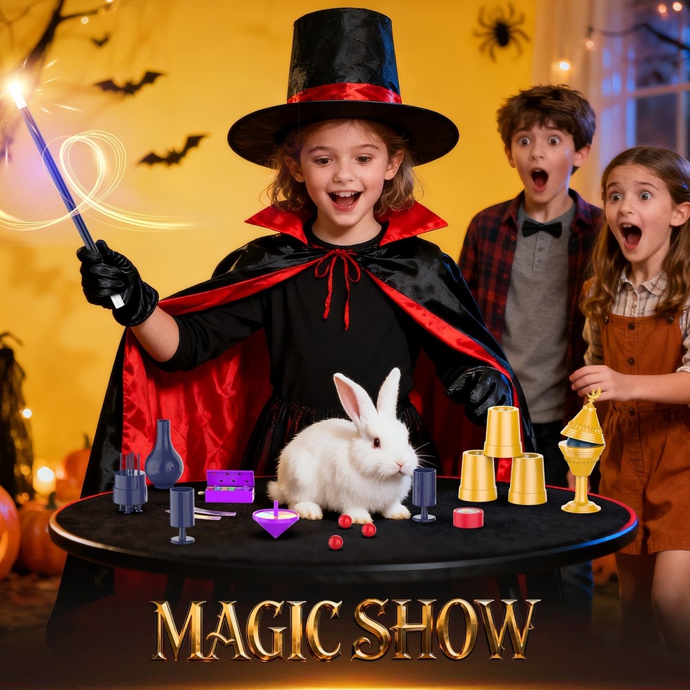 Nicella Magic Kit for Kids,300+ Magic Tricks with Step-by-Step Video Instruction