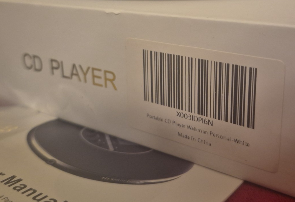 NWT Vintage CD Player Portable Compact CD Discman