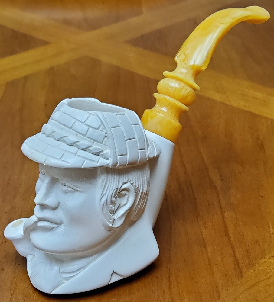 MEERSCHAUM PIPE, SHERLOCK HOLMES, WITH CASE