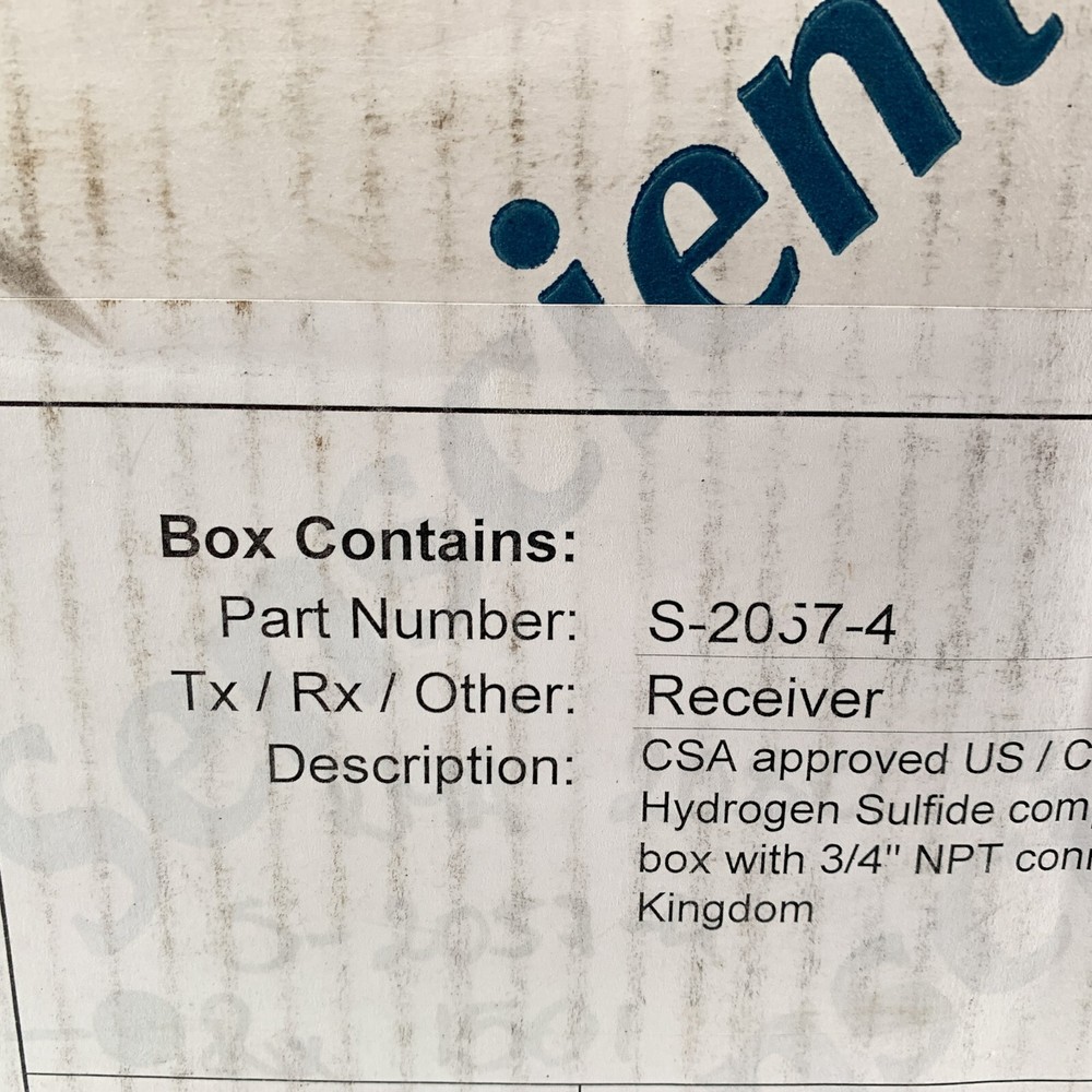 Senscient S-2057-4 Open Path Gas Detector Receiver 3/4" NPT MSA