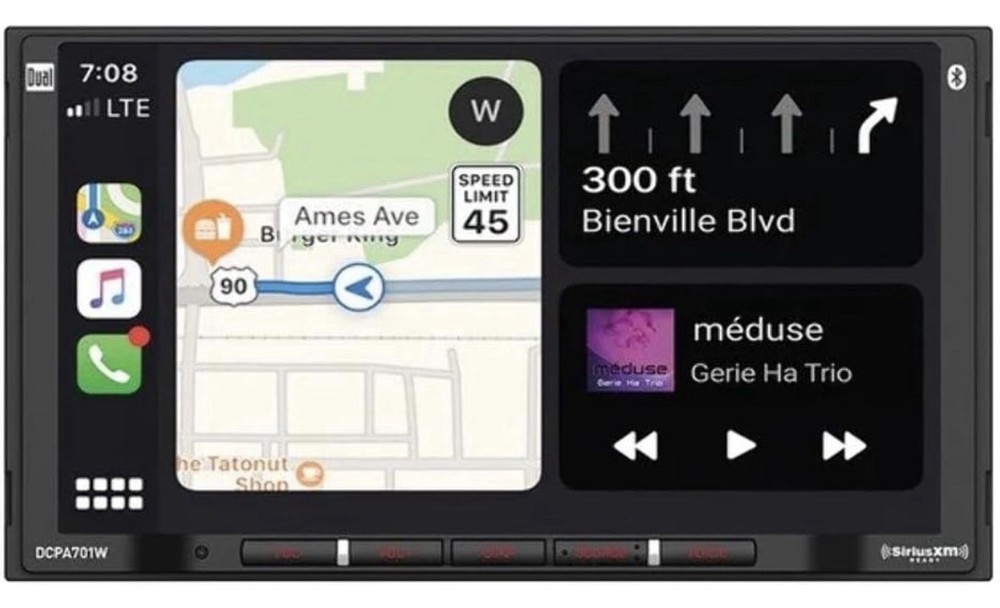 DUAL 7” Media Receiver CarPlay Android Auto Bluetooth
