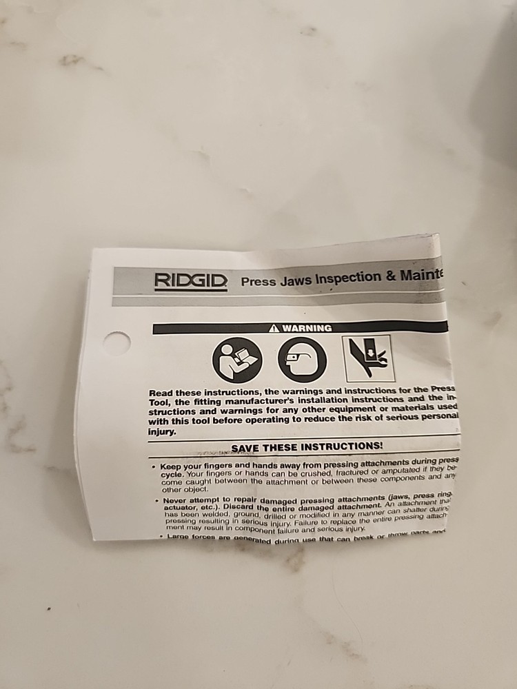 Ridgid Propress 2" Press Tool Jaw for Press Tools 76677