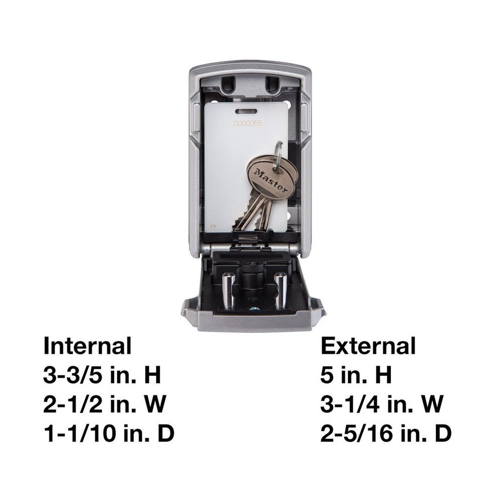 Master Lock Digital Lock Box for Keys with Code, Electronic Wall Mount Key Sa...