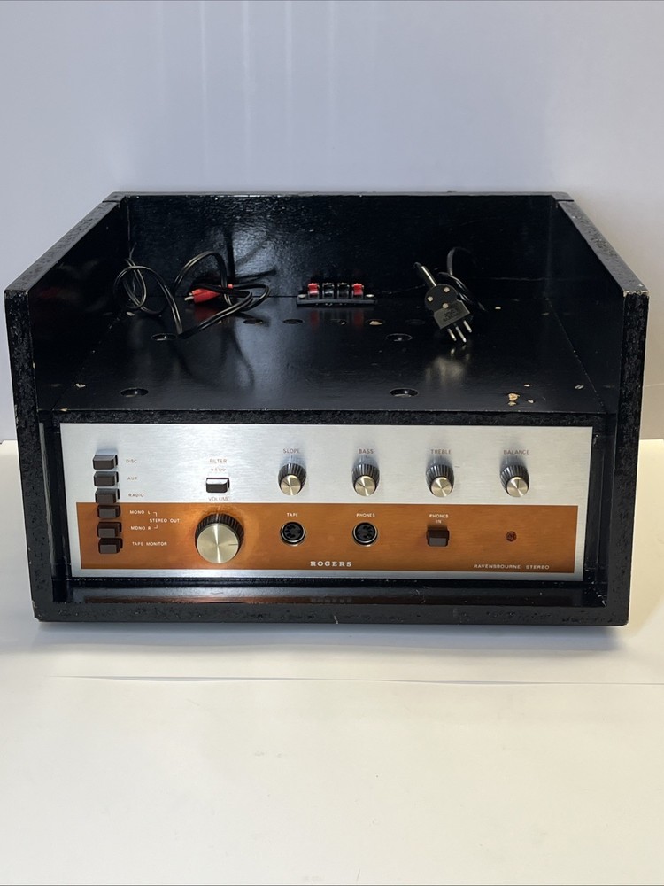 Rogers Ravensbourne Stereo Amplifier – Basic Tested – Working – May Need Service