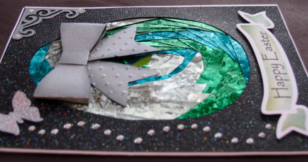 Easter - Iris folded EGG - handmade card by DEE