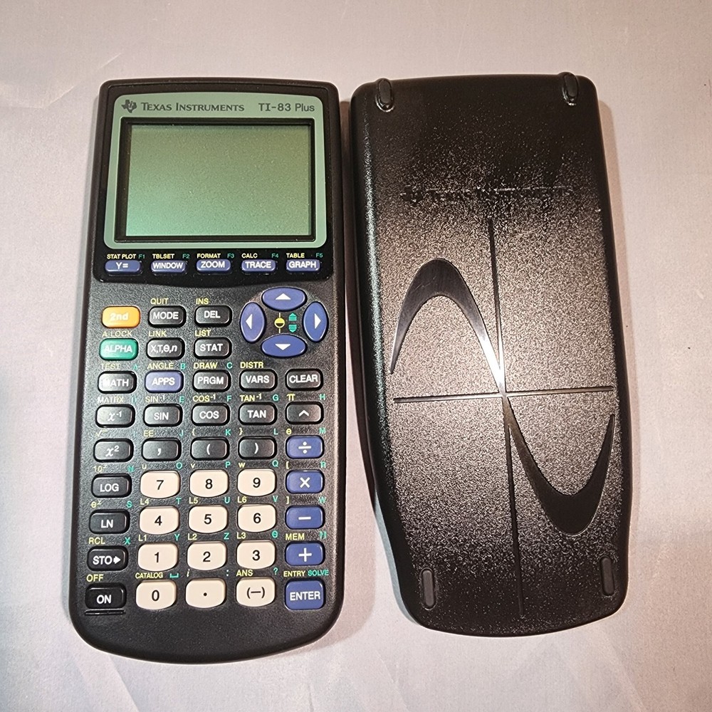 Texas Instruments TI-83 Plus Graphing Calculator With Case