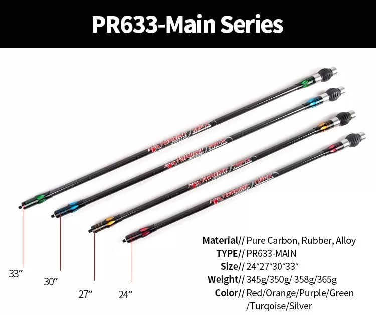 New Archery Balance Bar Set Compound Bow Stabilizer System Include Main Rod Side