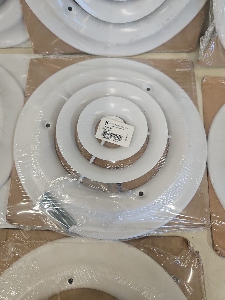 Lima, AirMate White 6" Ceiling Diffusers. Lot Of 7. GB8