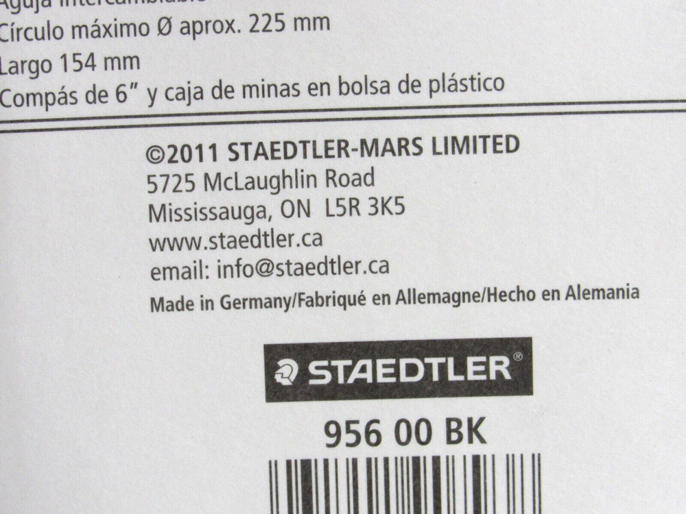 Staedtler Mars Masterbow Drafting Drawing Compass 55600 Germany-NEW- SEALED PACK