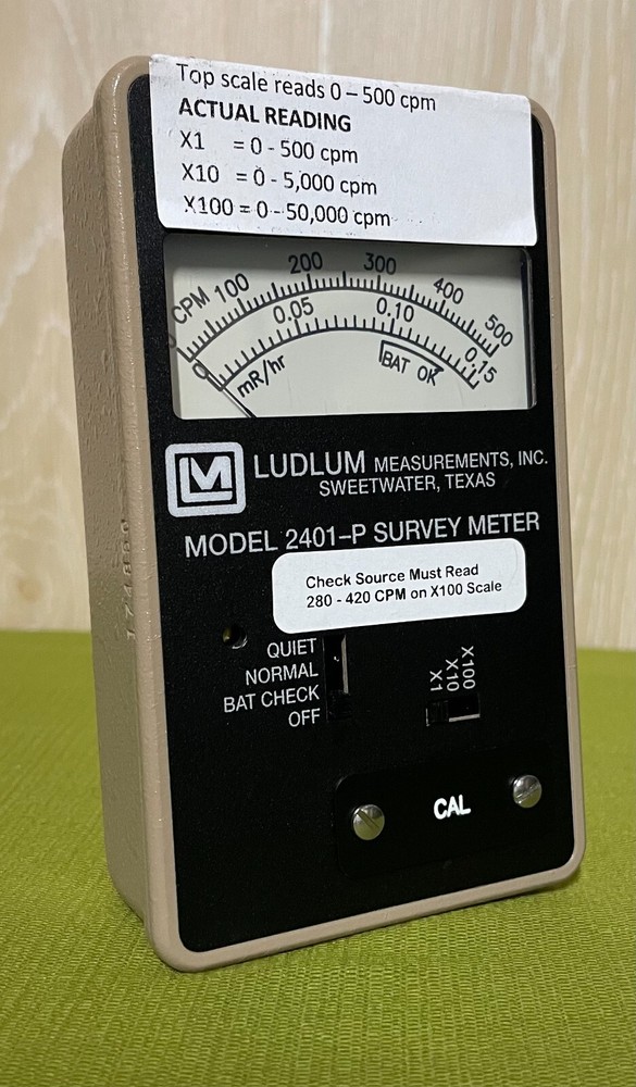 Ludlum Model 2401-P Handheld Pocket Survey Meter