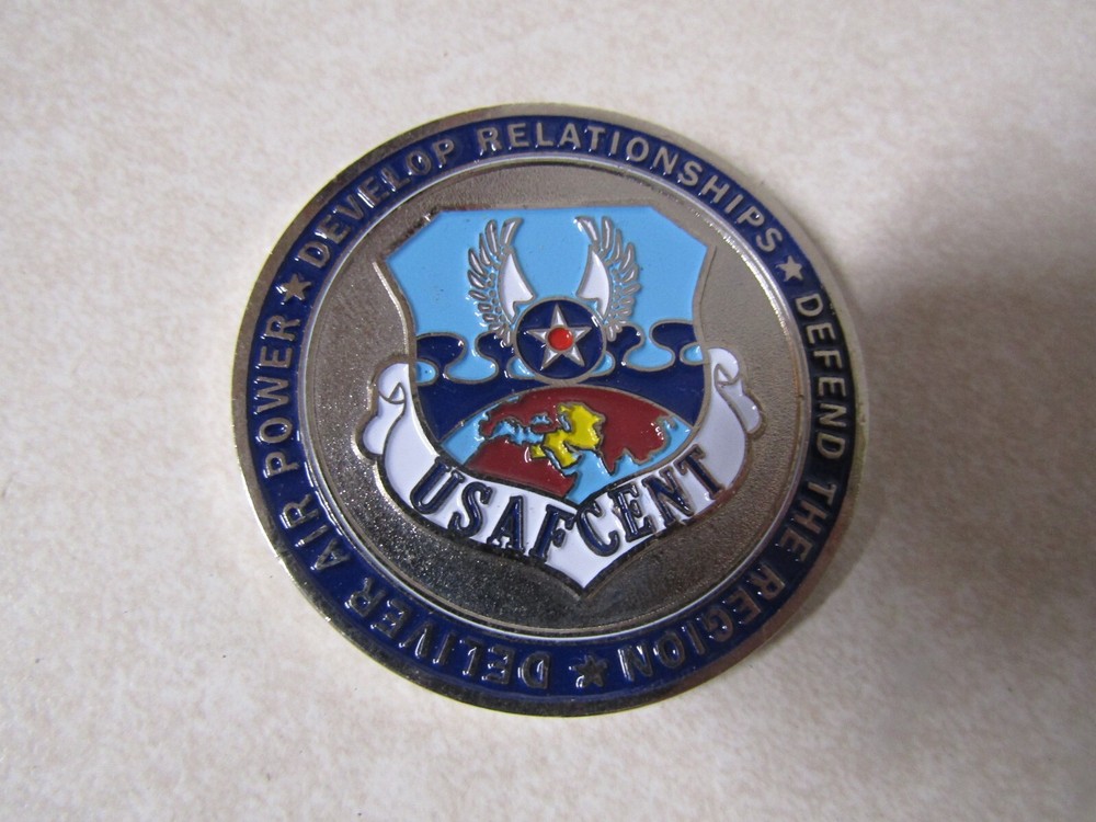 CHALLENGE COIN OLDER USAFCENT SECURITY COOPERATION BUILDING PARTNERSHIPS