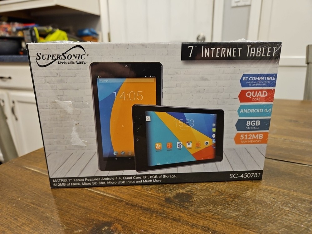 Supersonic 7" Internet Tablet Quad Core 8GB Storage 512MB Ram Memory BRAND NEW