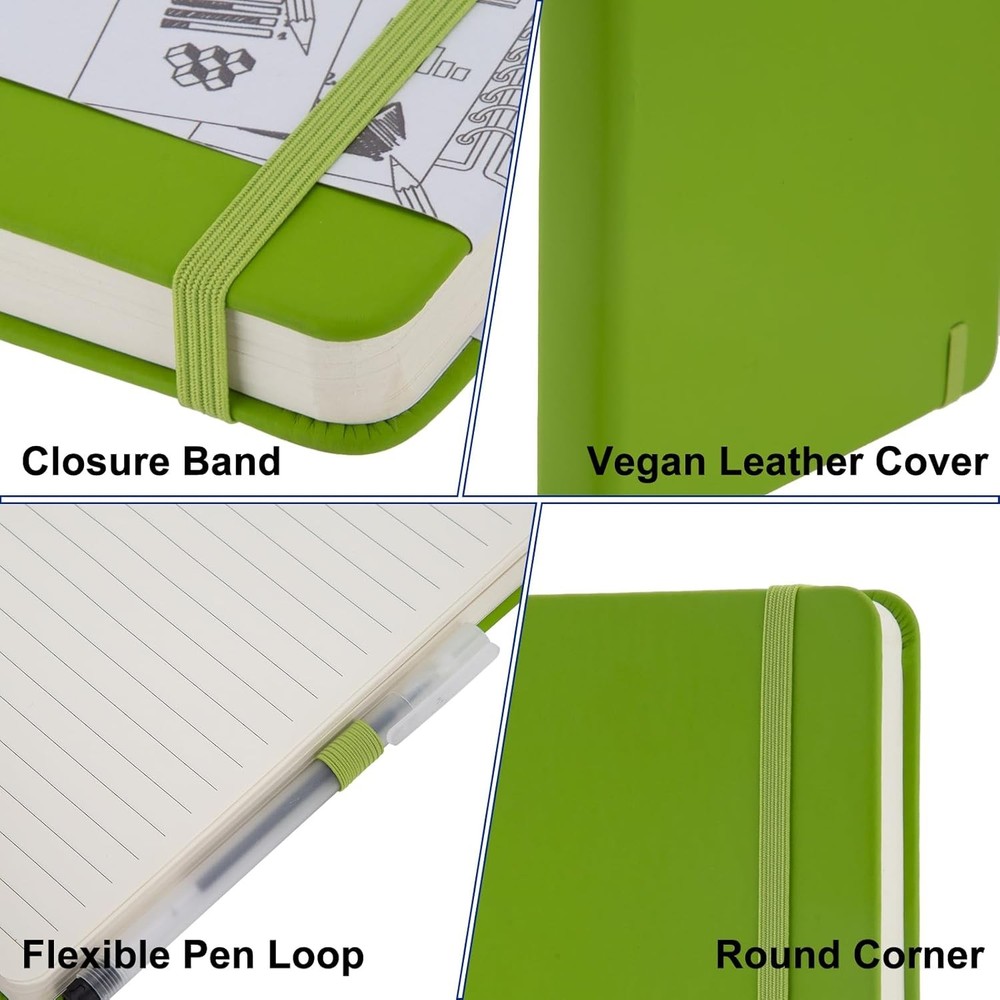 12pcs Lined Journal Notebook A5 Leather Hardcover Notebooks for Writing Work