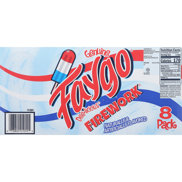 Faygo Soda, Firework, 8 Pack 12 fl oz SAMEDAY SHIP!!!!!