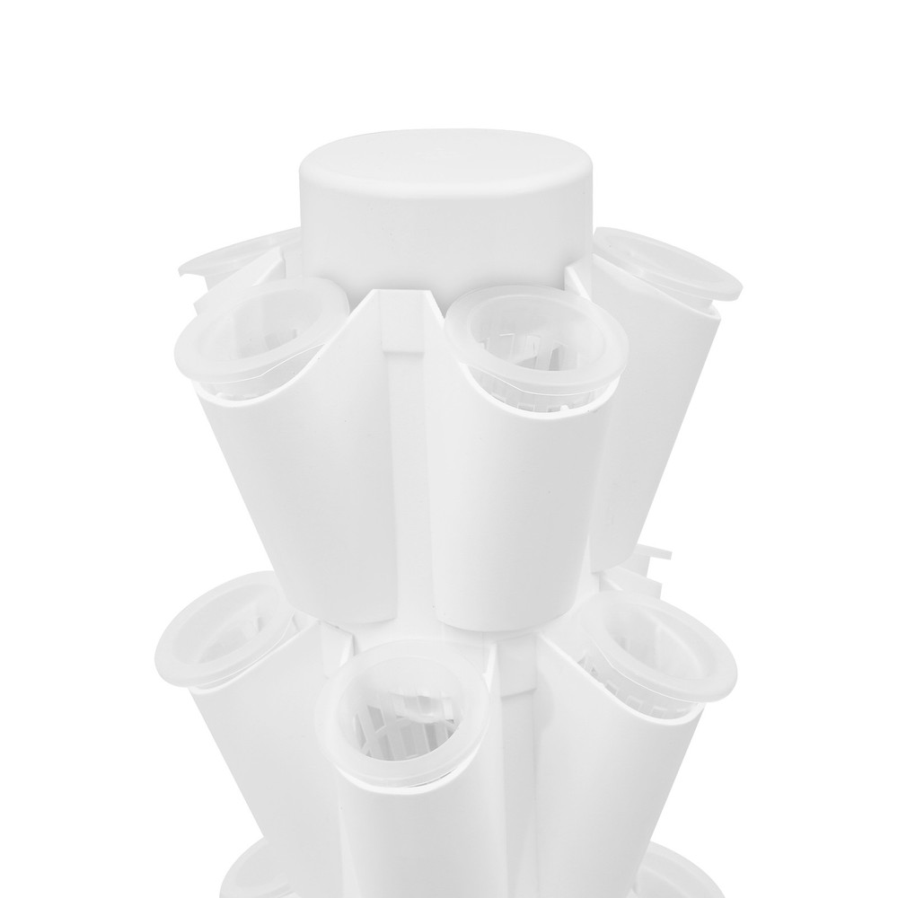 10 Tiers Vertical Hydroponics Growing Kit, Mobile Hydroponic Growing Kit 50-Hole
