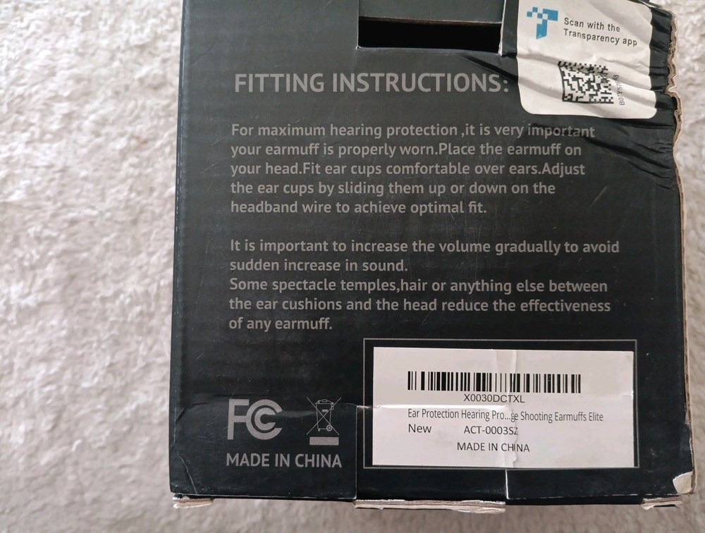 Act Fire 23nrr Electric Ear Muffs