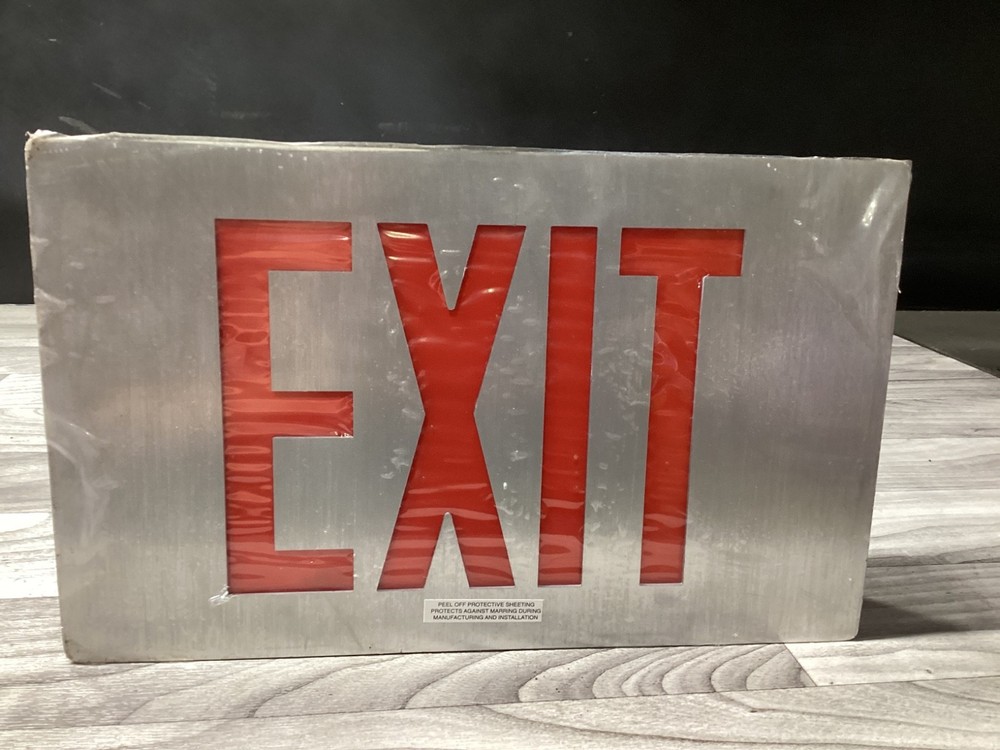 Exit Sign Emergency LED, Red Ceiling #111D125PR5*SI