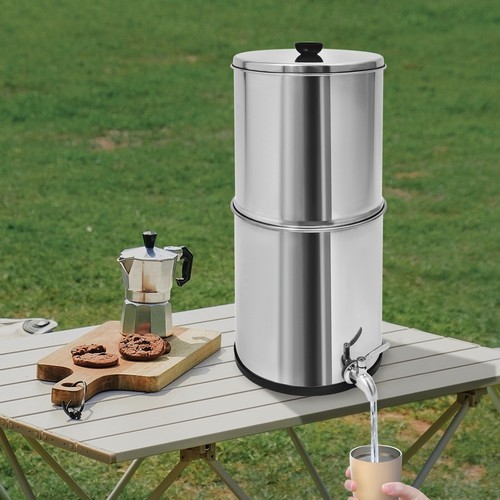 2.25 Gal Gravity-Fed Water Filter Countertop Water Purification System