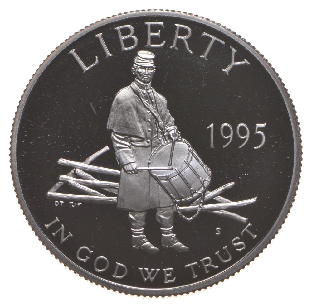 1995-S Proof Civil War Drummer Boy Commemorative Half Dollar