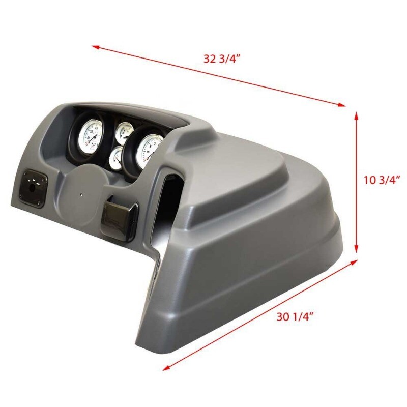 Lund Boat Dash Console 2159599 | 1675 / 1775 / 1875 Impact Gray