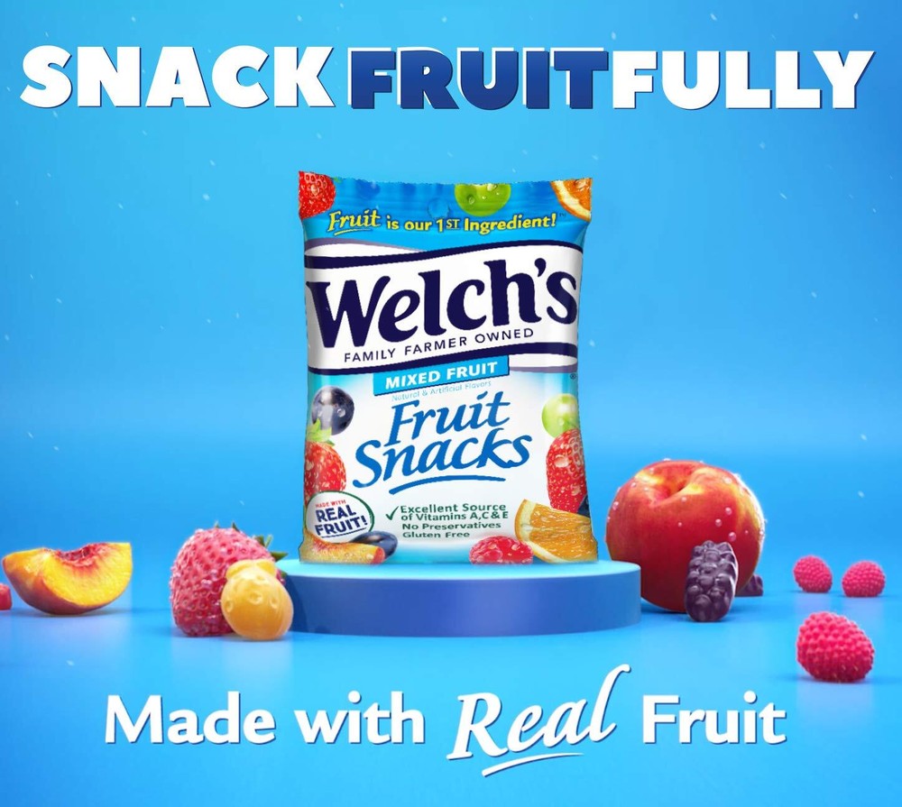 Welch's Fruit Snacks, Variety Pack With Mixed Fruit, Berries 'N Cherries &