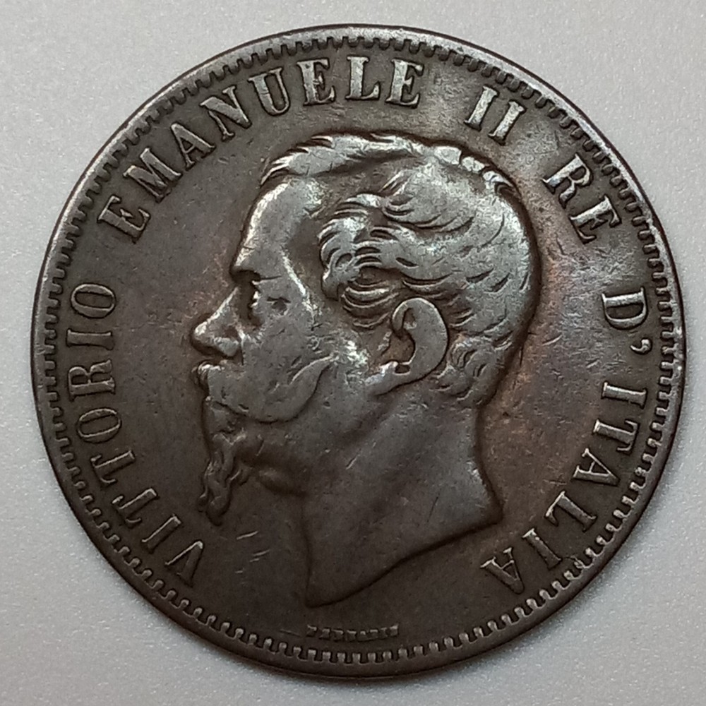 1867-H Italy 10 Centesimi