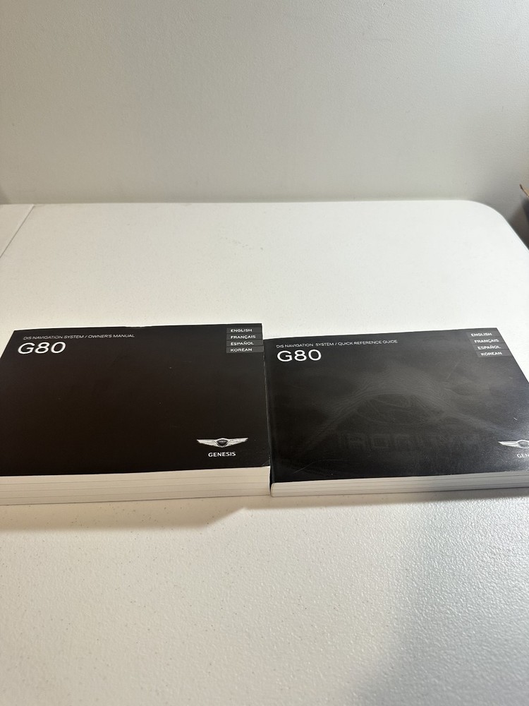 G80 DIS Genesis Owners Manuals Set