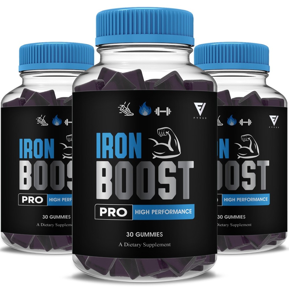 (3 Pack) Iron Boost Pro Performance Gummies, IronBoost Pro (3 Month Formula)