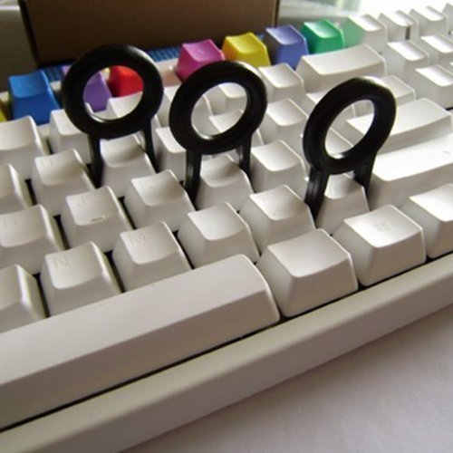 5pcs Practical Plastic Mechanical Keyboard Rounded Key Cap Puller Remove Tool