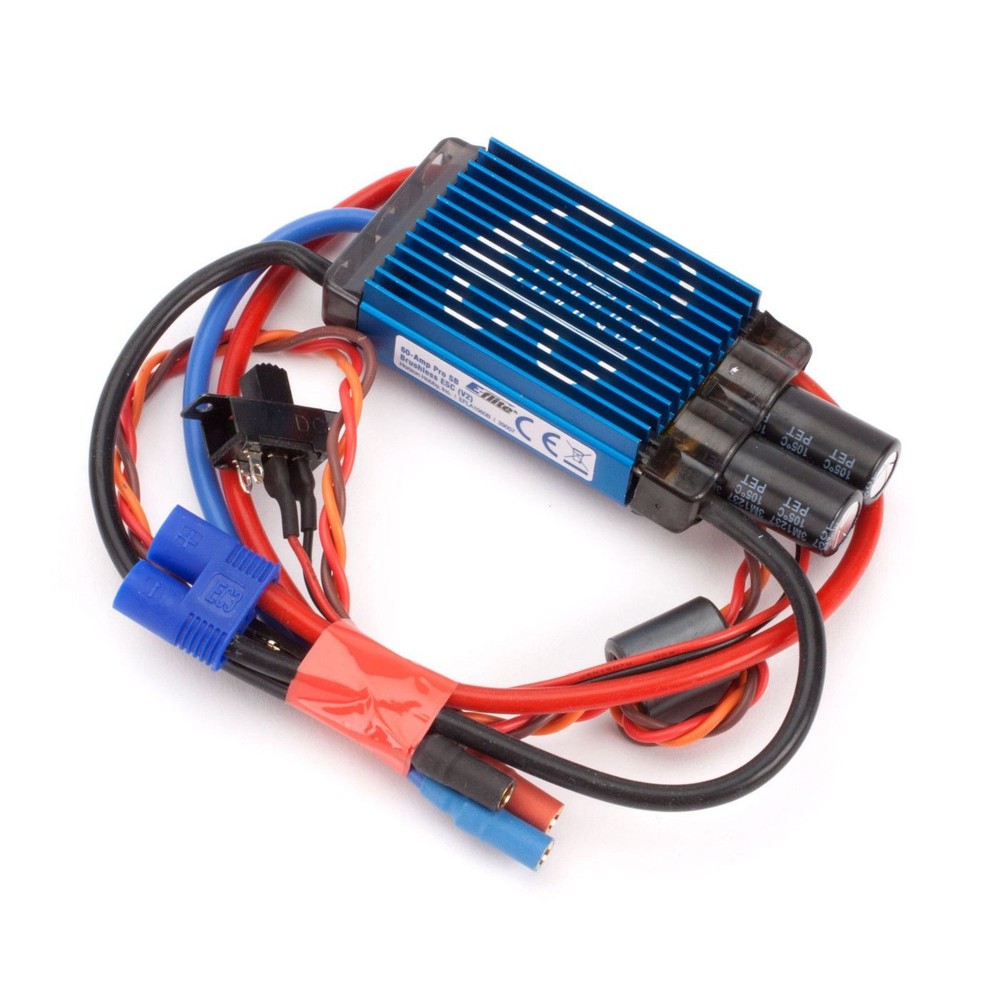 E-flite 60-Amp Pro Switch-Mode BEC Brushless ESC V2 EFLA1060B Speed Controls