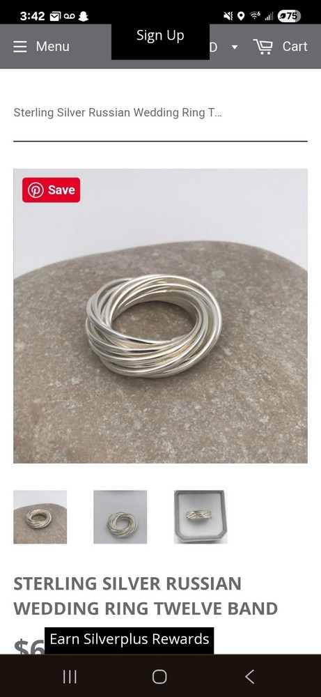 Russian 12 Band Wedding Ring
