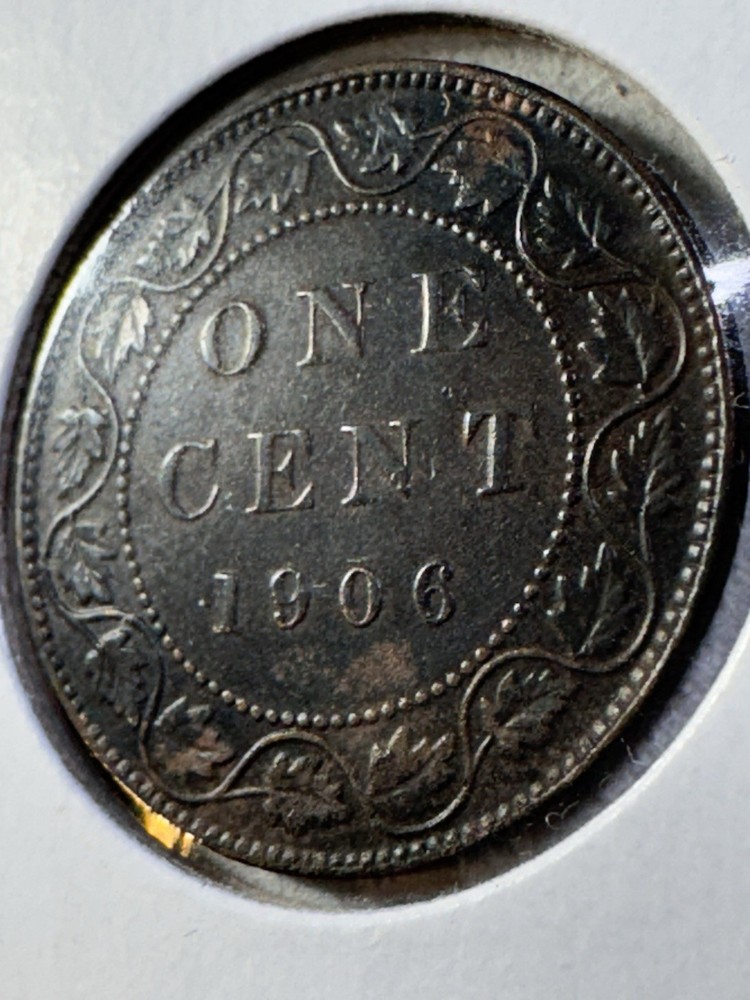 1906 Canada Large Cent Bronze Coin