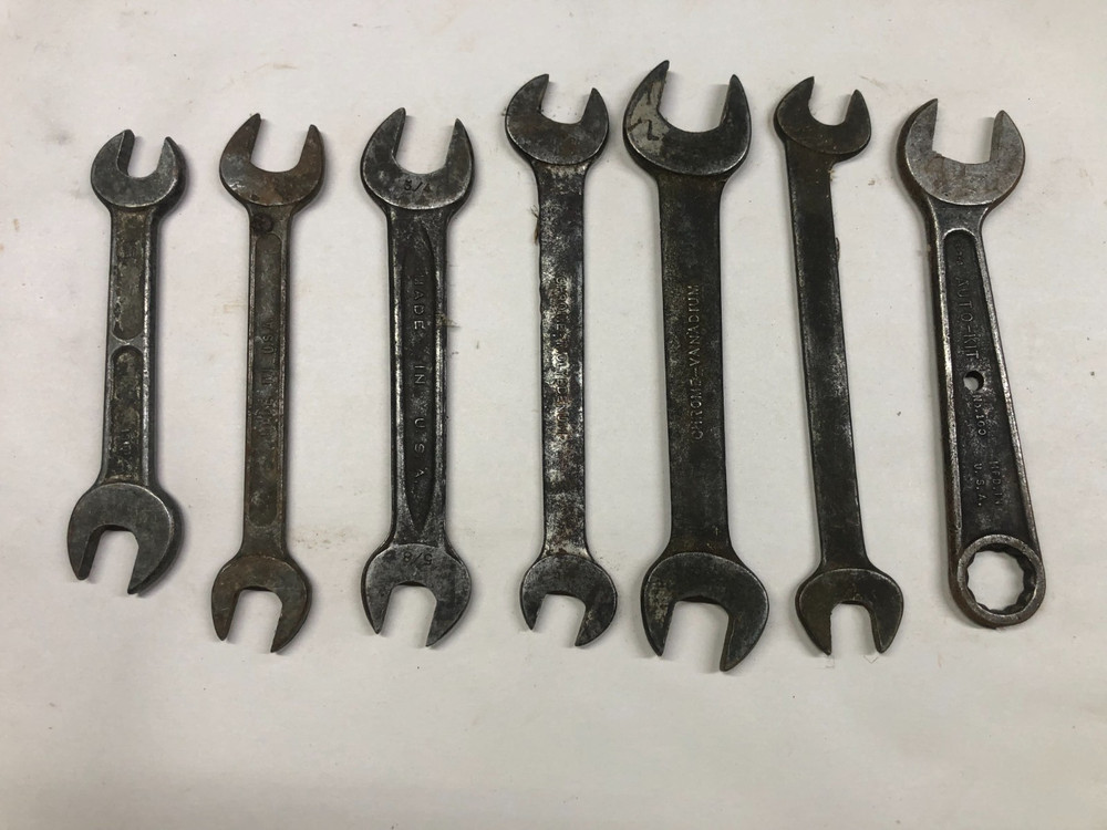 TOOLS WRENCHES Vintage Lot 7 Open end (M1553)