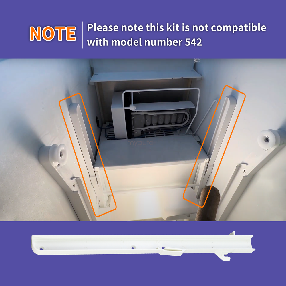 Left side Replacement Fits Subzero Ice Bucket Slides 7014649