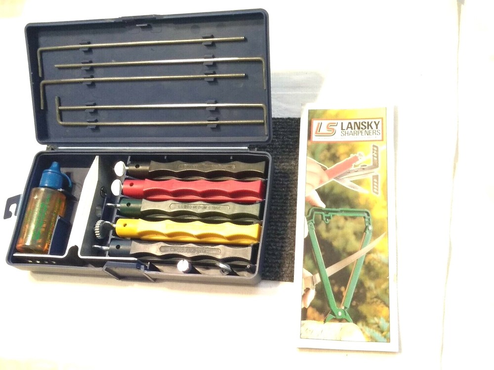 LANSKY Deluxe Controlled Angle Knife Sharpening System, W/ Manual