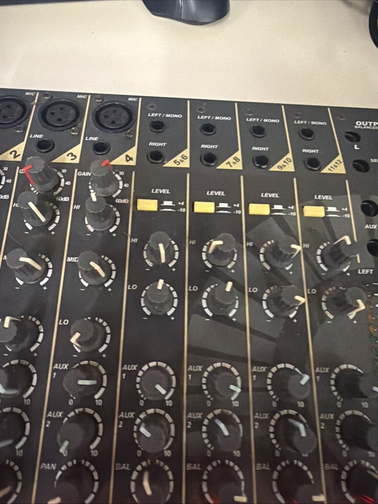 Studiomaster Logic Twelve Mixer Tested Powers On Not Fully Tested With Audio