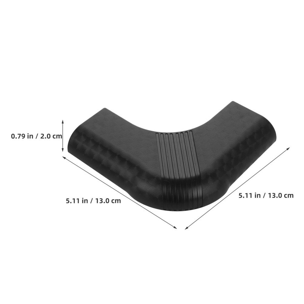 6pcs Pool Table Corner Guards Edge Bumper Covers Nylon (Black) - For Billiard