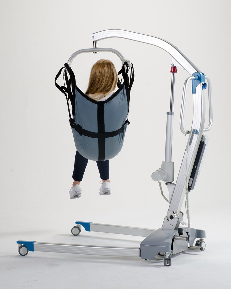 One Piece Patient Lift Sling with Positioning Strap, Comfy Polyester Mesh Fab...
