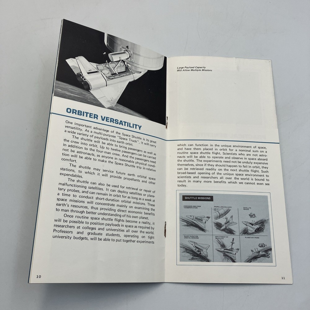 Space Shuttle The Next Logical Step Grumman Aerospace Info Booklet Boeing