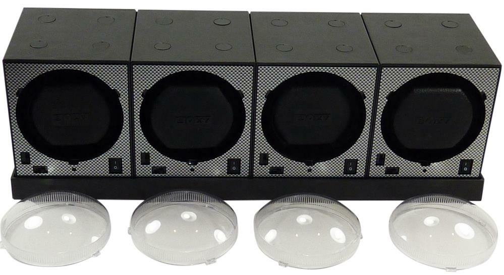 Boxy Brand Quad Brick Automatic Watch Winder System - Model: 4E4-Brilliant!