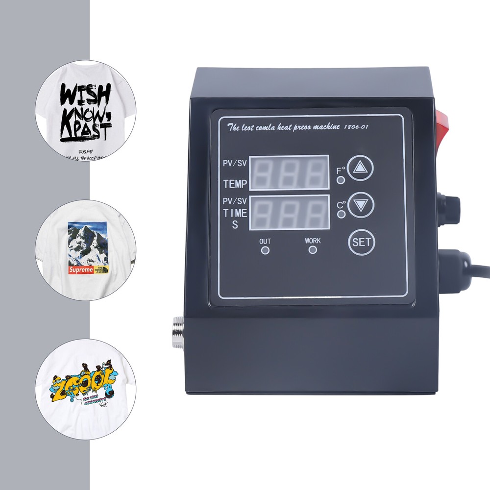 110V Heat Press Control Box Replacement for K-type Heat Transfer Machine LED
