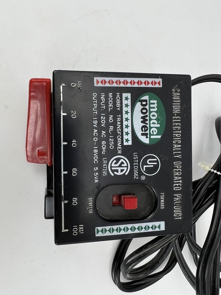 Model Power #RL-1250 Hobby Transformer 120V Tested/Works
