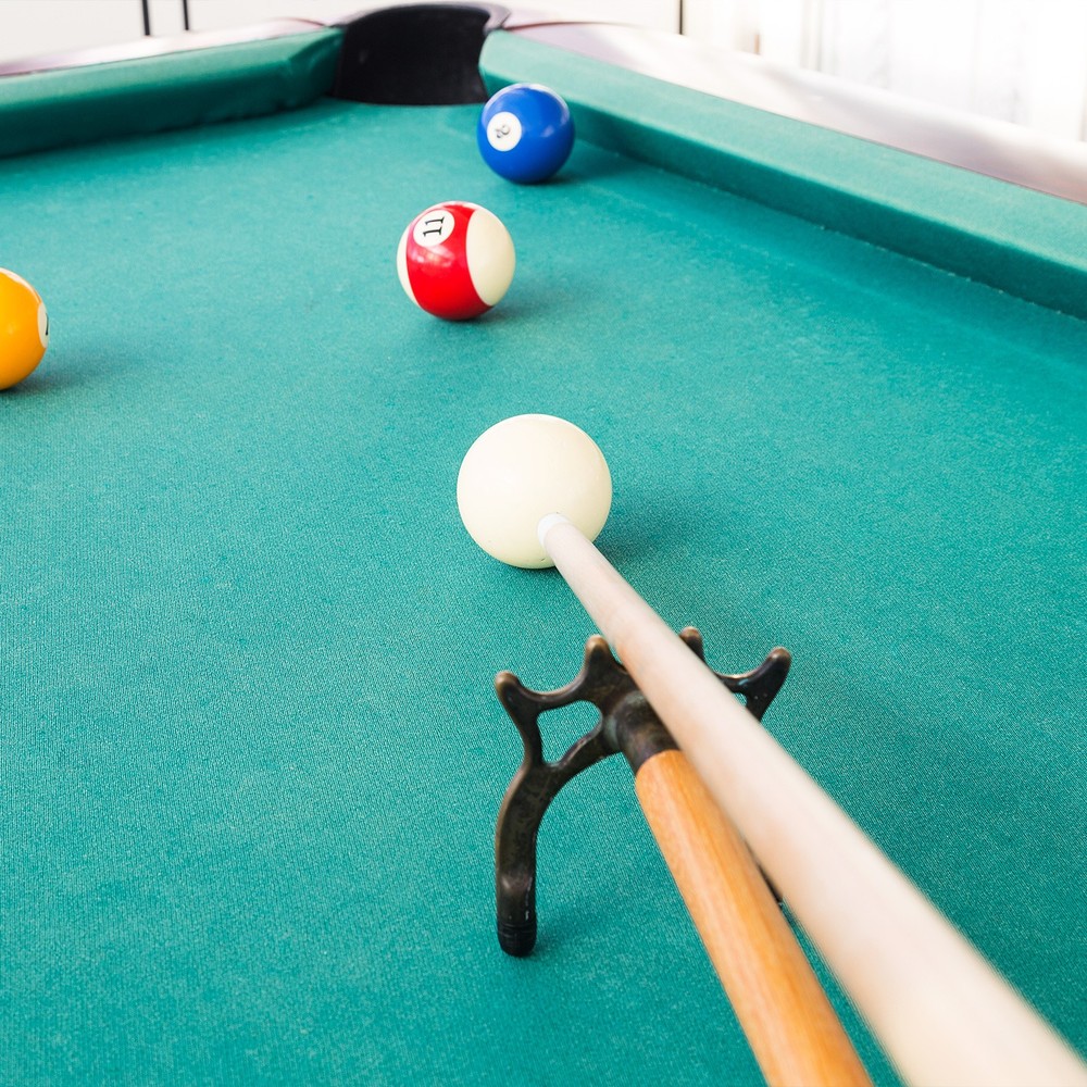 Silicone Billiard Pool Cue Stick Bridge with High Bridge Head Silver/White