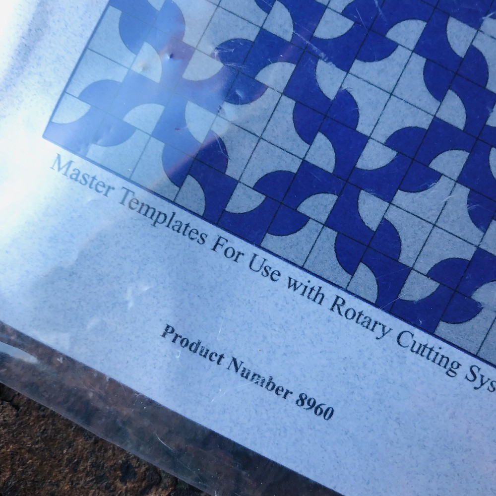 Marti Michell Perfect Patchwork Templates 'Drunkard's Path' Set #8960 4 Piece