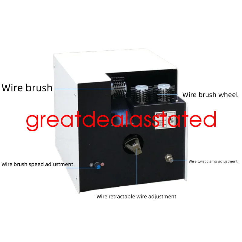 Shielded Wire Brushing and Twisting Machine Small Stripping Twister Machine 110v